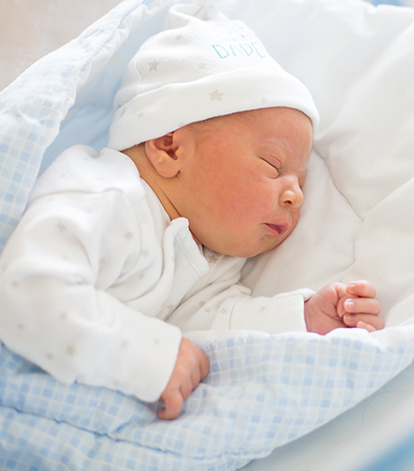 A sleeping baby.