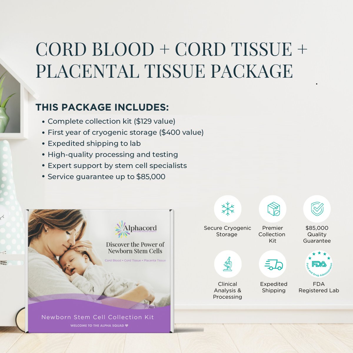 Cord Blood, Cord & Placenta Tissue - AlphaCord