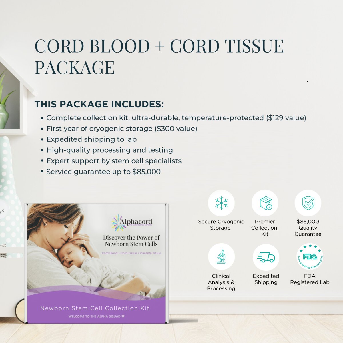 Cord Blood & Cord Tissue Bundle - AlphaCord