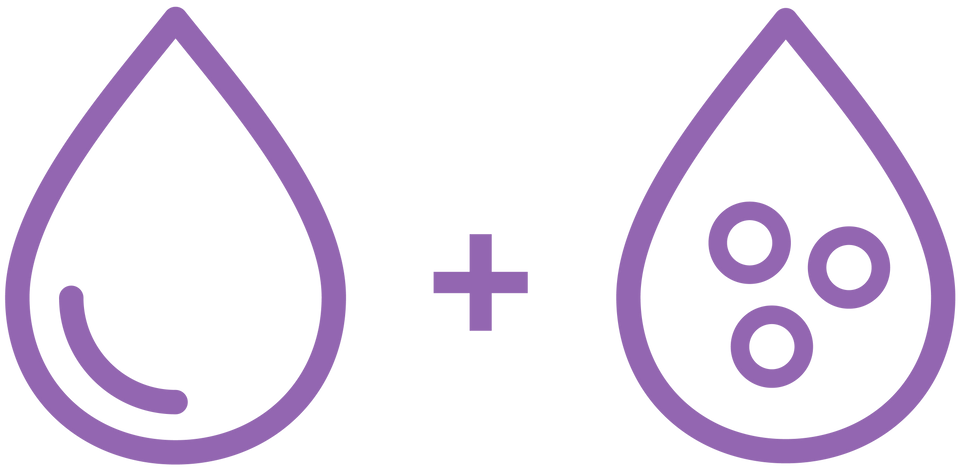 Two drop icons